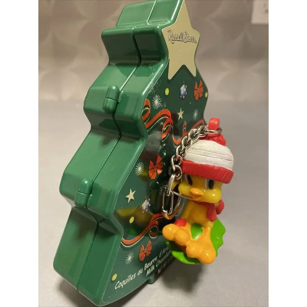Tweety Bird Figure‎ Clip On Key Chain-Christmas Tree Box Russell Stover